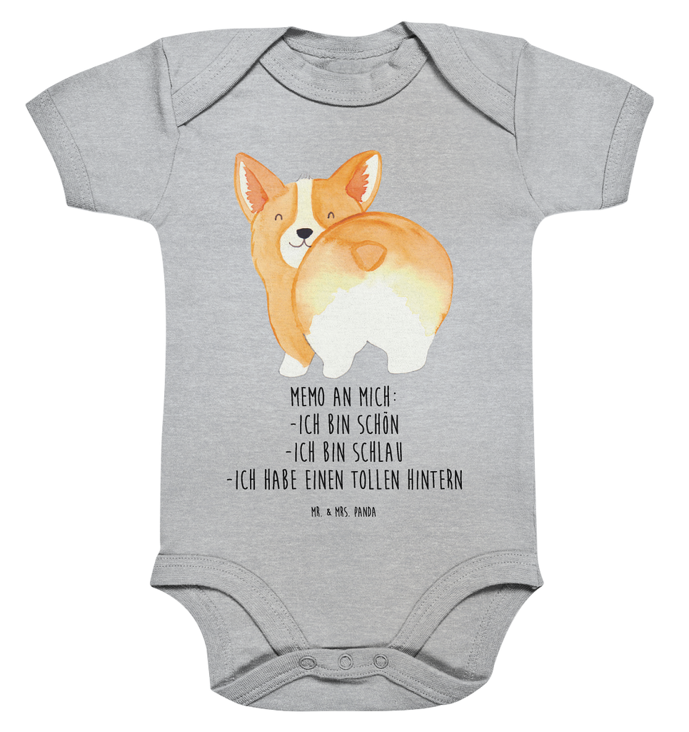 Organic Baby Body Corgie Po Babykleidung, Babystrampler, Strampler, Wickelbody, Baby Erstausstattung, Junge, Mädchen, Hund, Hundemotiv, Haustier, Hunderasse, Tierliebhaber, Hundebesitzer, Sprüche, Corgie, Hundeliebe, Motivation, Selbstliebe, Spruch