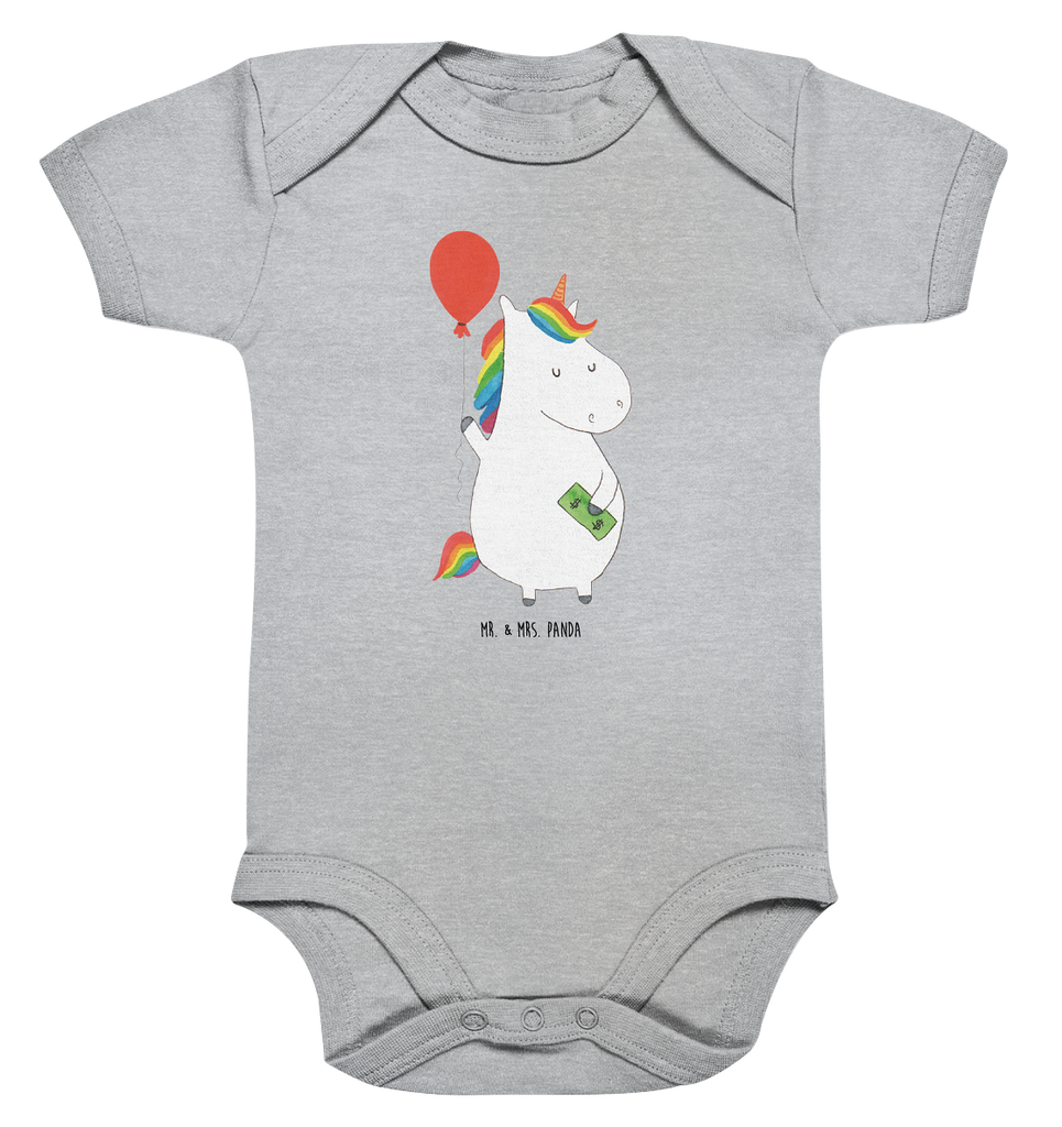 Organic Baby Body Einhorn Luftballon Babykleidung, Babystrampler, Strampler, Wickelbody, Baby Erstausstattung, Junge, Mädchen, Einhorn, Einhörner, Einhorn Deko, Pegasus, Unicorn, Luftballon, Geld, Lebenslust, Freude, Geschenk, Freundin