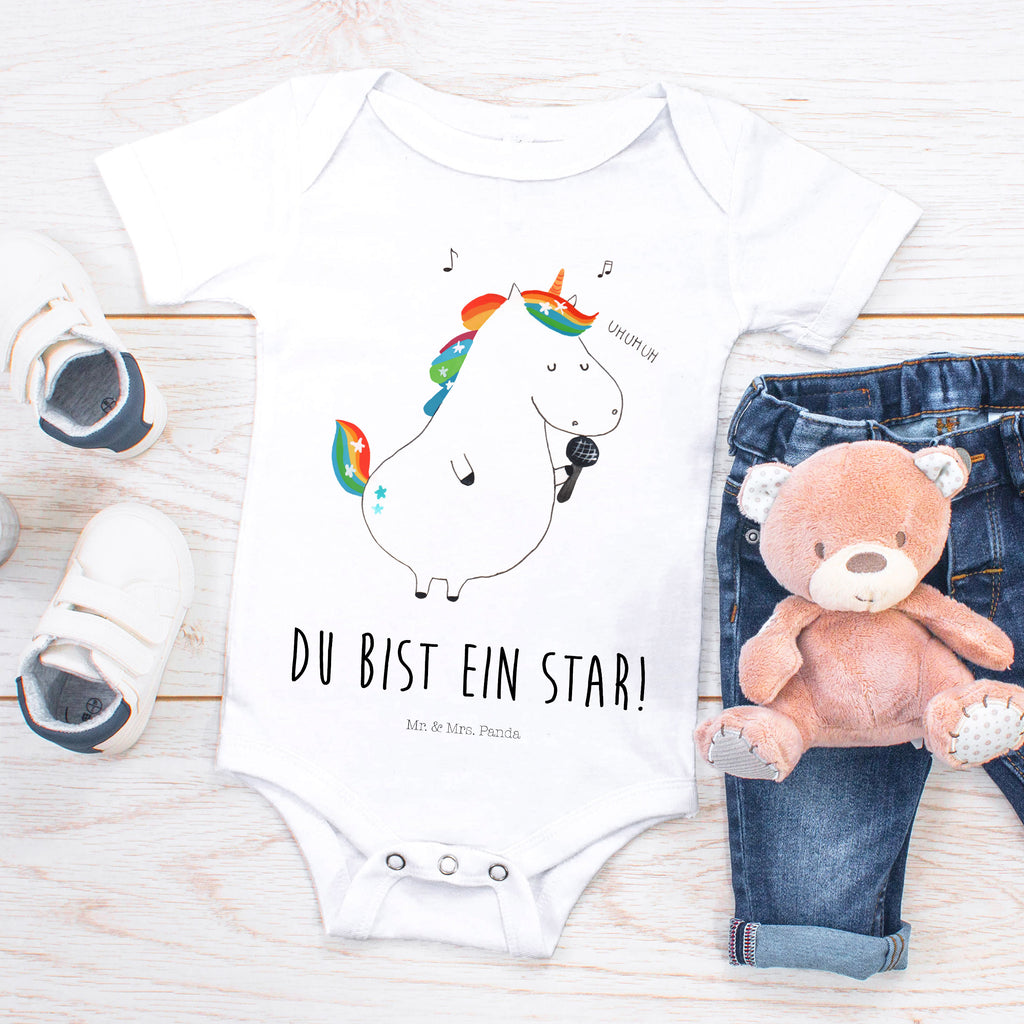 Organic Baby Body Einhorn Sänger Einhörner, Unicorn, Einhorn, Glitzer, Konfetti, Party, Geburtstag, Feier, Fest, Disco, Sängerin, Sänger, Freundin,  Babykleidung, Babystrampler, Strampler, Wickelbody, Baby Erstausstattung, Baby-Body, Baby-Strampler, Baby-Kleidung, Kurzarm-Strampler, Baby-Overall, Baby-Romper  Einhorn, Einhörner, Einhorn Deko, Pegasus, Unicorn