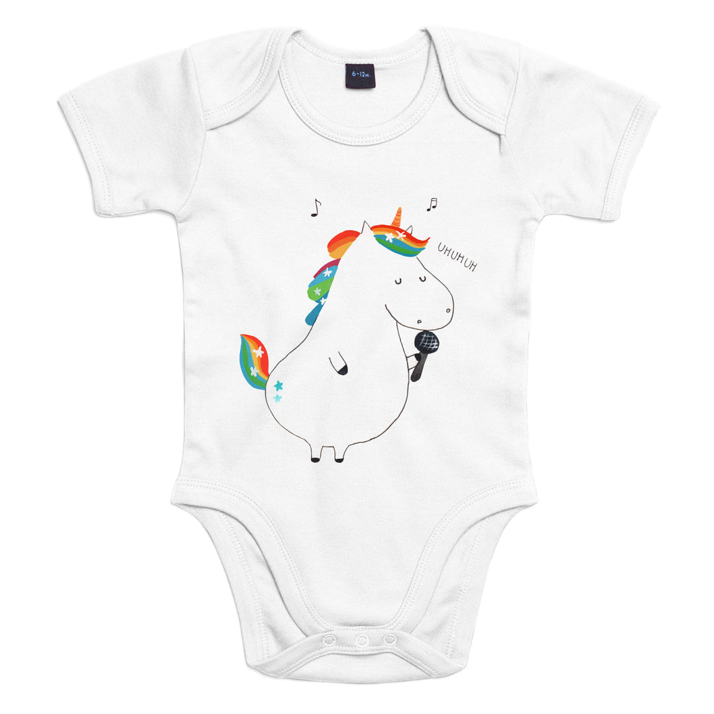 Organic Baby Body Einhorn Sänger Einhörner, Unicorn, Einhorn, Glitzer, Konfetti, Party, Geburtstag, Feier, Fest, Disco, Sängerin, Sänger, Freundin,  Babykleidung, Babystrampler, Strampler, Wickelbody, Baby Erstausstattung, Baby-Body, Baby-Strampler, Baby-Kleidung, Kurzarm-Strampler, Baby-Overall, Baby-Romper  Einhorn, Einhörner, Einhorn Deko, Pegasus, Unicorn