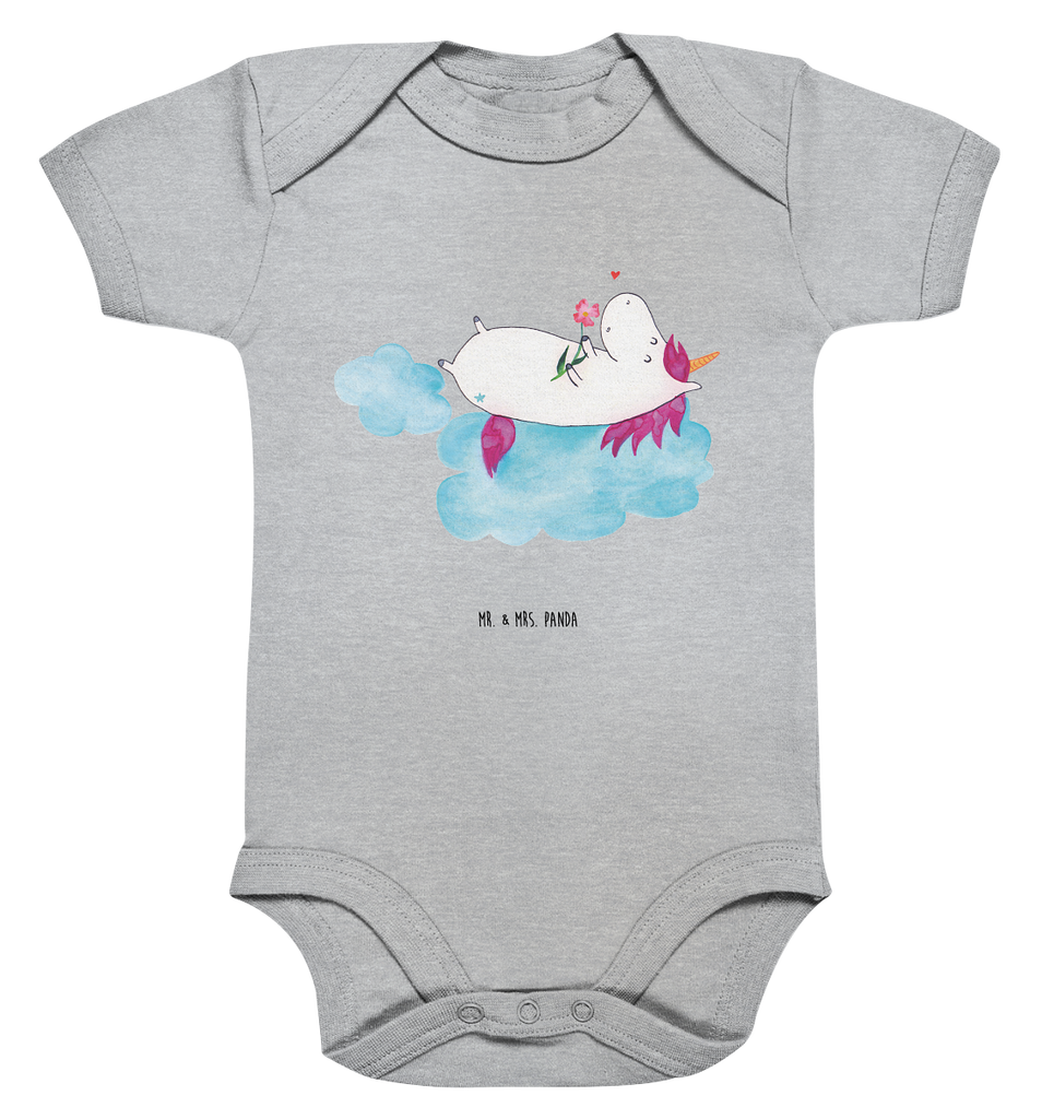 Organic Baby Body Einhorn verliebt auf Wolke Babykleidung, Babystrampler, Strampler, Wickelbody, Baby Erstausstattung, Junge, Mädchen, Einhorn, Einhörner, Einhorn Deko, Pegasus, Unicorn, verliebt, Liebe, Liebesbeweis, Freundin, Wolke