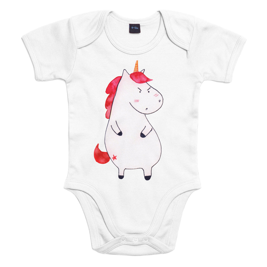 Organic Baby Body Einhorn wütend Babykleidung, Babystrampler, Strampler, Wickelbody, Baby Erstausstattung, Junge, Mädchen, Einhorn, Einhörner, Einhorn Deko, Pegasus, Unicorn, Realität, Ansage, lustlos, nein, Büro, Arbeit, wütend, dumme Fragen, lustig, Spaß, Geschenk