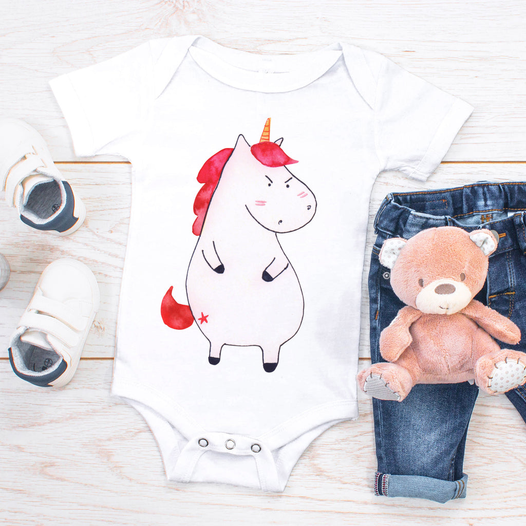 Organic Baby Body Einhorn wütend Babykleidung, Babystrampler, Strampler, Wickelbody, Baby Erstausstattung, Junge, Mädchen, Einhorn, Einhörner, Einhorn Deko, Pegasus, Unicorn, Realität, Ansage, lustlos, nein, Büro, Arbeit, wütend, dumme Fragen, lustig, Spaß, Geschenk
