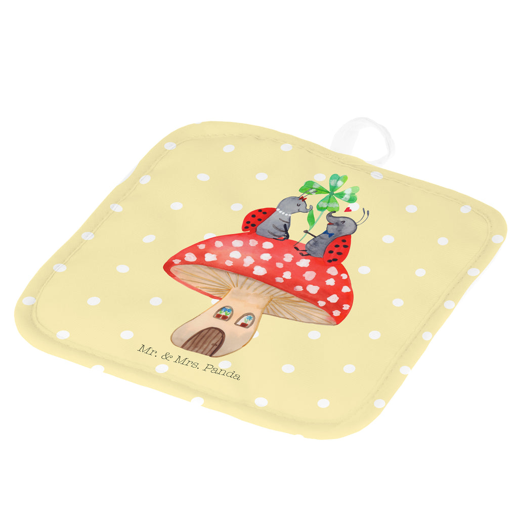 2er Set Topflappen  Marienkäfer Paar Fliegenpilz Topflappen, Topfuntersetzer, Ofenhandschuh, Topflappen Set, Topflappen lustig, Topflappen mit Spruch, Tiermotive, Gute Laune, lustige Sprüche, Tiere, Haus, Wohnung, zuhause, Fliegenpilz, Marienkäfer, Fleigenpilzhaus