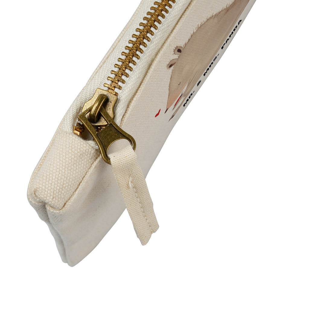 Schminktasche Bär mit Marienkäfer Schminktasche, Kosmetiktasche, Kosmetikbeutel, Stiftemäppchen, Etui, Federmappe, Makeup, XXL, Schminketui, Kosmetiketui, Schlamperetui, Bär, Teddy, Teddybär, Marienkäfer, Liebe, Freiheit, Motivation, Das Leben ist schön