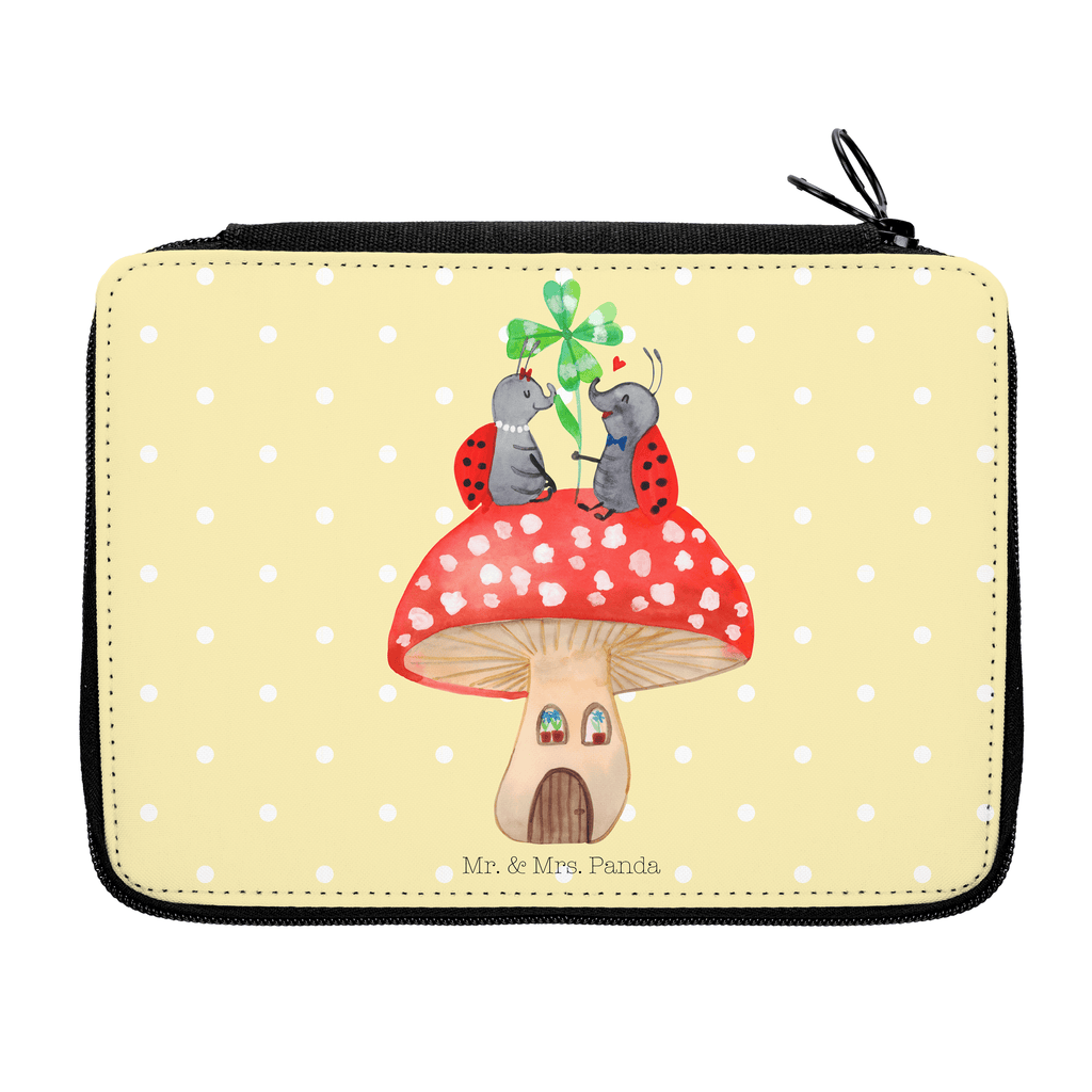 Federmappe Marienkäfer Paar Fliegenpilz Federmappe, Stiftetasche, Stifte Etui, Schule, Einschulung, Geschenk, Kind, Schüler, Schülerin, Stifterolle, Federmäppchen, Motiv, Grundschule, Federmäppchen bedruckt, Büro Stifte Etui, Bestückte Federmappe, Kinder Federmappe, Federmappe Einschulung, Tiermotive, Gute Laune, lustige Sprüche, Tiere, Haus, Wohnung, zuhause, Fliegenpilz, Marienkäfer, Fleigenpilzhaus