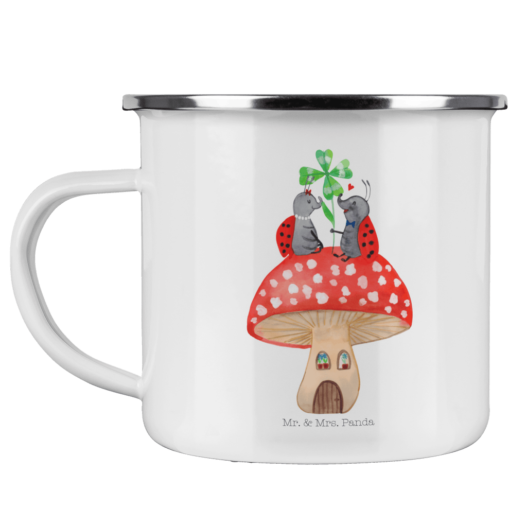 Camping Emaille Tasse Marienkäfer Paar Fliegenpilz Campingtasse, Trinkbecher, Metalltasse, Outdoor Tasse, Emaille Trinkbecher, Blechtasse Outdoor, Emaille Campingbecher, Edelstahl Trinkbecher, Metalltasse für Camping, Kaffee Blechtasse, Camping Tasse Metall, Tiermotive, Gute Laune, lustige Sprüche, Tiere, Haus, Wohnung, zuhause, Fliegenpilz, Marienkäfer, Fleigenpilzhaus