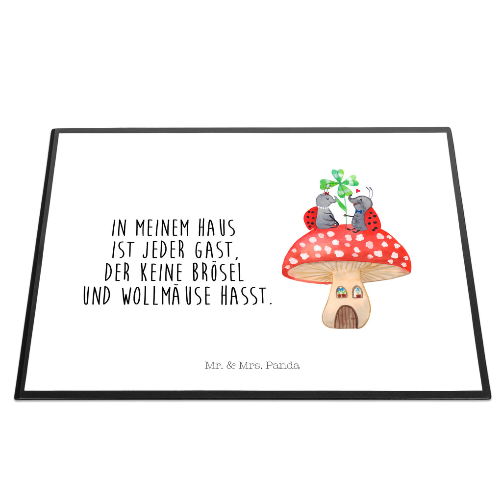 Schreibtischunterlage Marienkäfer Paar Fliegenpilz Schreibunterlage, Schreibtischauflage, Bürobedarf, Büroartikel, Schreibwaren, Schreibtisch Unterlagen, Schreibtischunterlage Groß, Tiermotive, Gute Laune, lustige Sprüche, Tiere, Haus, Wohnung, zuhause, Fliegenpilz, Marienkäfer, Fleigenpilzhaus