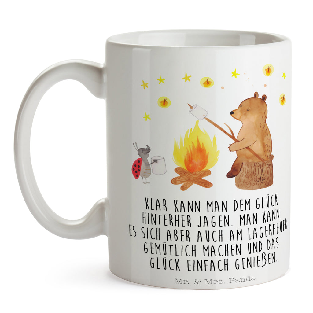Tasse Bär & Marienkäfer Lagerfeuer Lagerfeuer, Bär,  Becher, Kaffeetasse, Kaffeebecher, Tee, Frühstück, Büro  Bär, Teddy, Teddybär