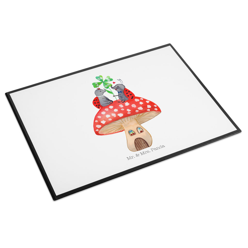Schreibtischunterlage Marienkäfer Paar Fliegenpilz Schreibunterlage, Schreibtischauflage, Bürobedarf, Büroartikel, Schreibwaren, Schreibtisch Unterlagen, Schreibtischunterlage Groß, Tiermotive, Gute Laune, lustige Sprüche, Tiere, Haus, Wohnung, zuhause, Fliegenpilz, Marienkäfer, Fleigenpilzhaus