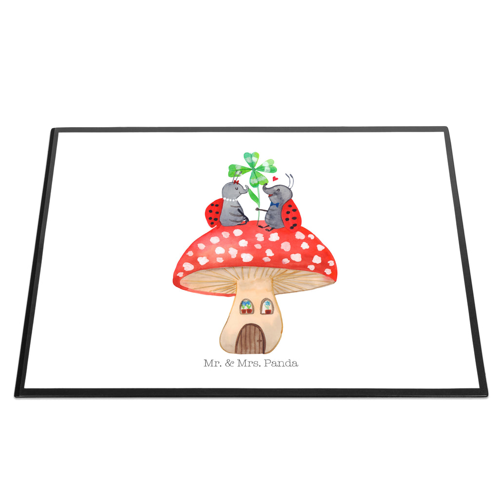 Schreibtischunterlage Marienkäfer Paar Fliegenpilz Schreibunterlage, Schreibtischauflage, Bürobedarf, Büroartikel, Schreibwaren, Schreibtisch Unterlagen, Schreibtischunterlage Groß, Tiermotive, Gute Laune, lustige Sprüche, Tiere, Haus, Wohnung, zuhause, Fliegenpilz, Marienkäfer, Fleigenpilzhaus