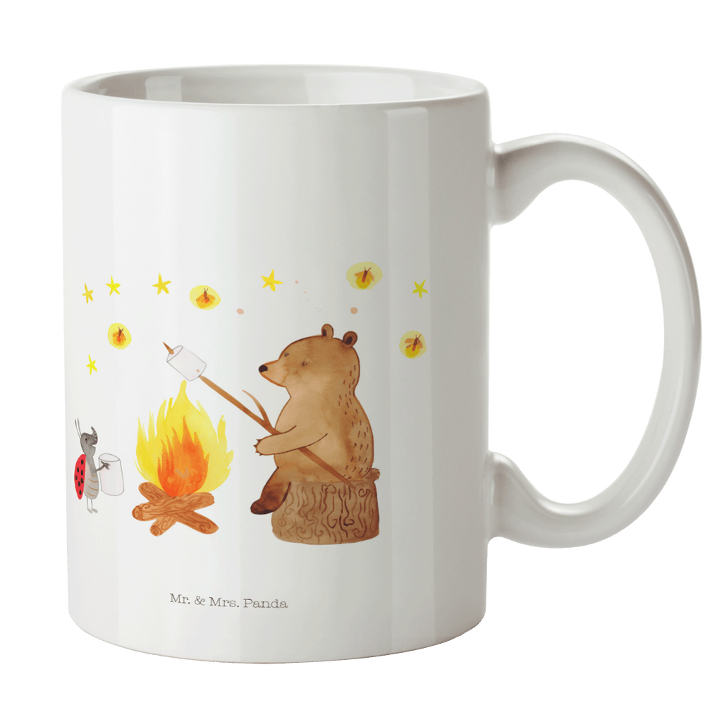 Tasse Bär & Marienkäfer Lagerfeuer Lagerfeuer, Bär,  Becher, Kaffeetasse, Kaffeebecher, Tee, Frühstück, Büro  Bär, Teddy, Teddybär