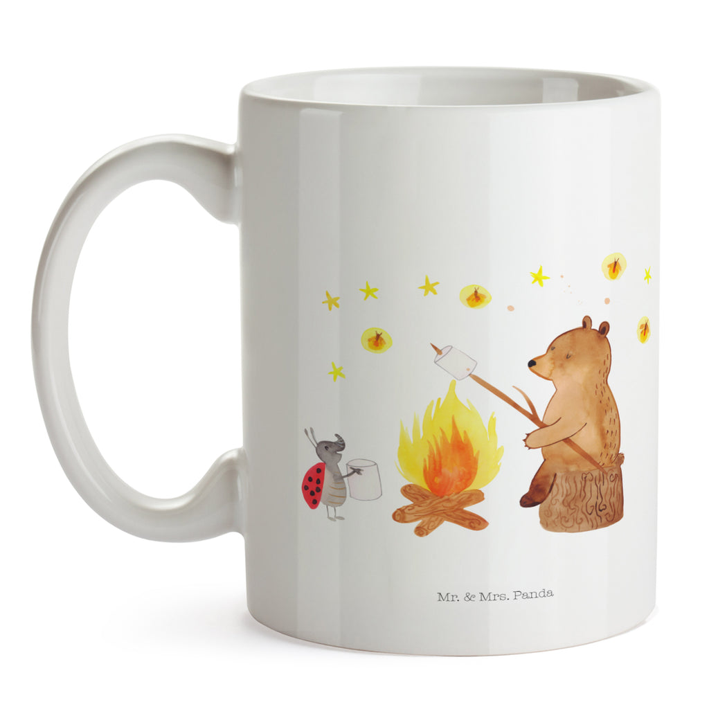 Tasse Bär & Marienkäfer Lagerfeuer Lagerfeuer, Bär,  Becher, Kaffeetasse, Kaffeebecher, Tee, Frühstück, Büro  Bär, Teddy, Teddybär