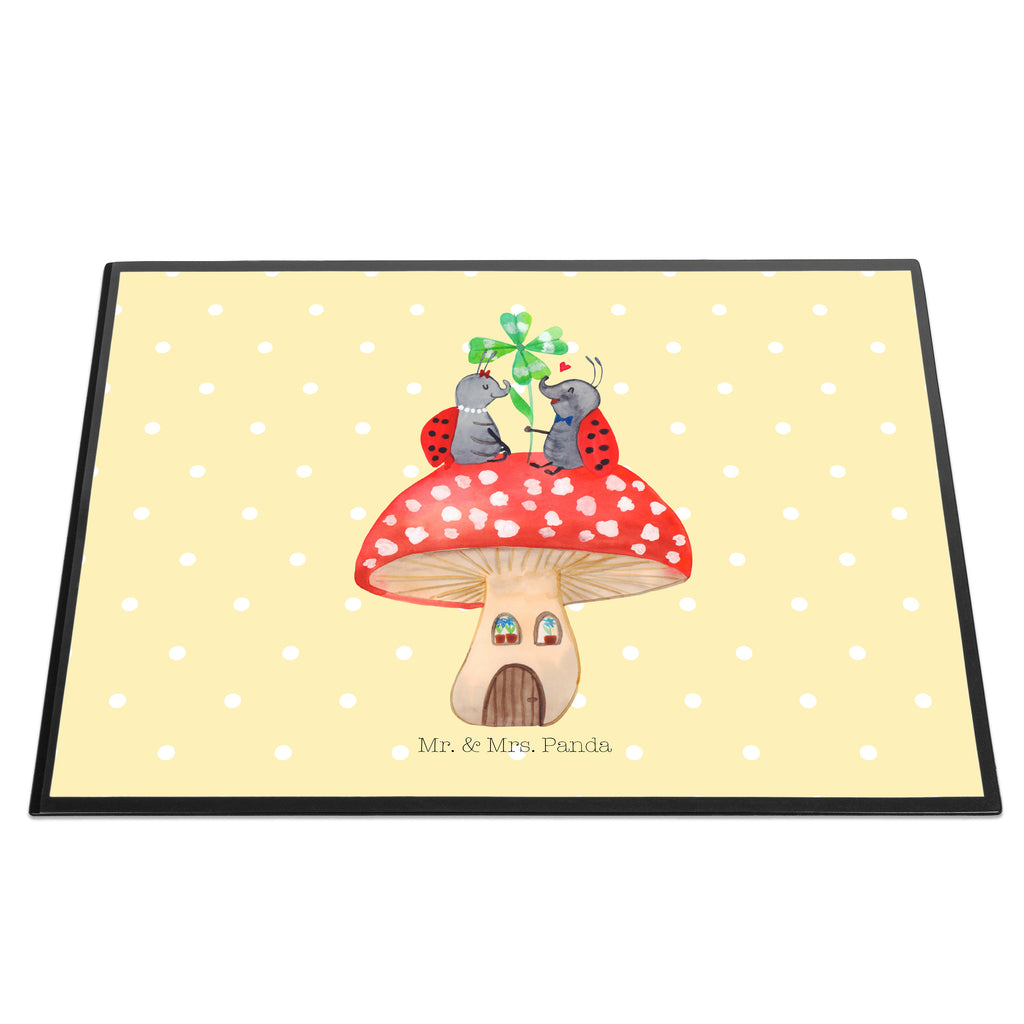 Schreibtischunterlage Marienkäfer Paar Fliegenpilz Schreibunterlage, Schreibtischauflage, Bürobedarf, Büroartikel, Schreibwaren, Schreibtisch Unterlagen, Schreibtischunterlage Groß, Tiermotive, Gute Laune, lustige Sprüche, Tiere, Haus, Wohnung, zuhause, Fliegenpilz, Marienkäfer, Fleigenpilzhaus