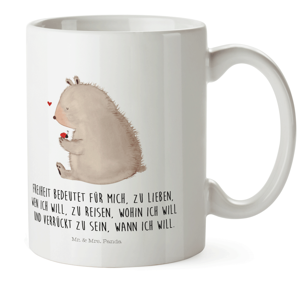 Kindertasse Bär mit Marienkäfer Kunststoff Tasse, Kindergarten, Tasse, Trinkbecher, Camping Becher, Kaffeetasse, Kunststoffbecher, Kindergartenbecher, Outdoorgeschirr, Kunststoffgeschirr, Reisebecher, Reisetasse, Kinderbecher, Bär, Teddy, Teddybär, Marienkäfer, Liebe, Freiheit, Motivation, Das Leben ist schön
