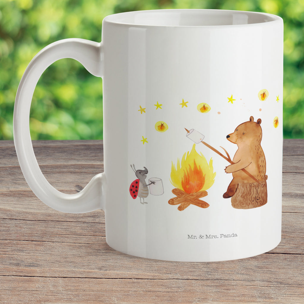 Kindertasse Bär & Marienkäfer Lagerfeuer Kunststoff Tasse, Kindergarten, Tasse, Trinkbecher, Camping Becher, Kaffeetasse, Kunststoffbecher, Kindergartenbecher, Outdoorgeschirr, Kunststoffgeschirr, Reisebecher, Reisetasse, Kinderbecher, Bär, Teddy, Teddybär, Lagerfeuer