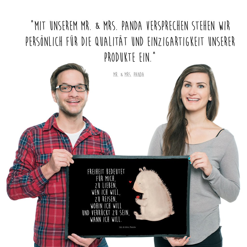 Fußmatte Bär mit Marienkäfer Bär, Marienkäfer, Liebe, Freiheit, Motivation, Das Leben ist schön Türvorleger, Schmutzmatte, Fußabtreter, Matte, Schmutzfänger, Fußabstreifer, Schmutzfangmatte, Türmatte, Motivfußmatte,  Haustürmatte, Vorleger  Bär, Teddy, Teddybär