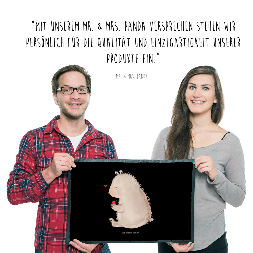Fußmatte Bär mit Marienkäfer Bär, Marienkäfer, Liebe, Freiheit, Motivation, Das Leben ist schön Türvorleger, Schmutzmatte, Fußabtreter, Matte, Schmutzfänger, Fußabstreifer, Schmutzfangmatte, Türmatte, Motivfußmatte,  Haustürmatte, Vorleger  Bär, Teddy, Teddybär