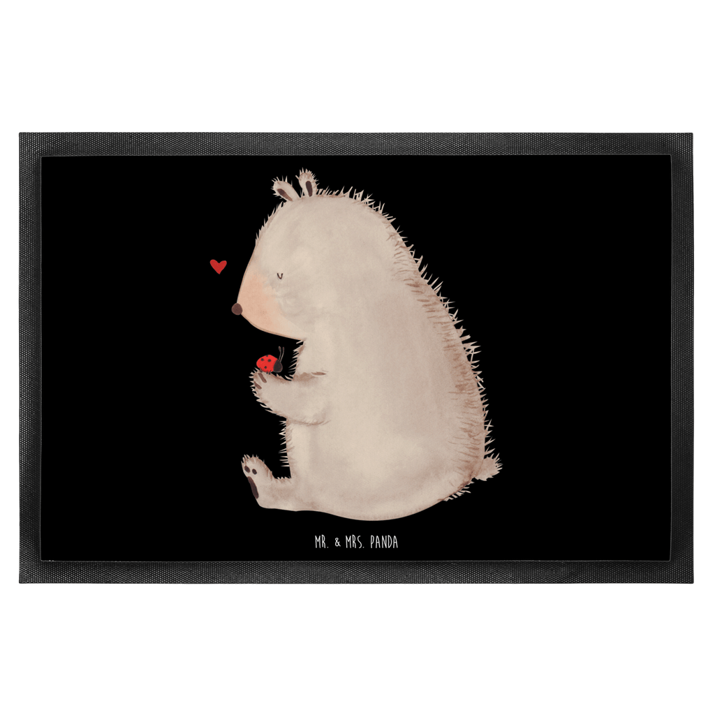 Fußmatte Bär mit Marienkäfer Bär, Marienkäfer, Liebe, Freiheit, Motivation, Das Leben ist schön Türvorleger, Schmutzmatte, Fußabtreter, Matte, Schmutzfänger, Fußabstreifer, Schmutzfangmatte, Türmatte, Motivfußmatte,  Haustürmatte, Vorleger  Bär, Teddy, Teddybär