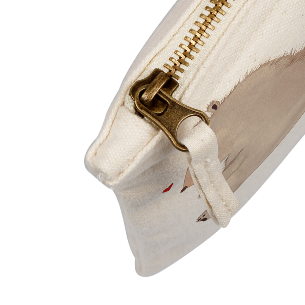 Schminktasche Bär mit Marienkäfer Schminktasche, Kosmetiktasche, Kosmetikbeutel, Stiftemäppchen, Etui, Federmappe, Makeup, XXL, Schminketui, Kosmetiketui, Schlamperetui, Bär, Teddy, Teddybär, Marienkäfer, Liebe, Freiheit, Motivation, Das Leben ist schön