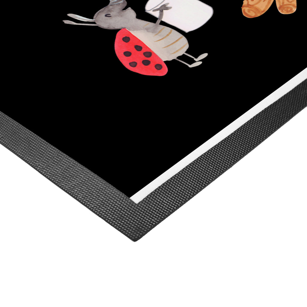 Fußmatte Bär & Marienkäfer Lagerfeuer Lagerfeuer, Bär,  Türvorleger, Schmutzmatte, Fußabtreter, Matte, Schmutzfänger, Fußabstreifer, Schmutzfangmatte, Türmatte, Motivfußmatte,  Haustürmatte, Vorleger  Bär, Teddy, Teddybär