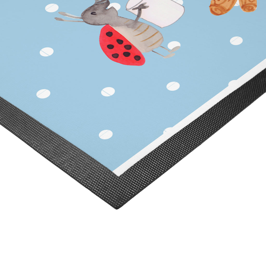 Fußmatte Bär & Marienkäfer Lagerfeuer Lagerfeuer, Bär,  Türvorleger, Schmutzmatte, Fußabtreter, Matte, Schmutzfänger, Fußabstreifer, Schmutzfangmatte, Türmatte, Motivfußmatte,  Haustürmatte, Vorleger  Bär, Teddy, Teddybär