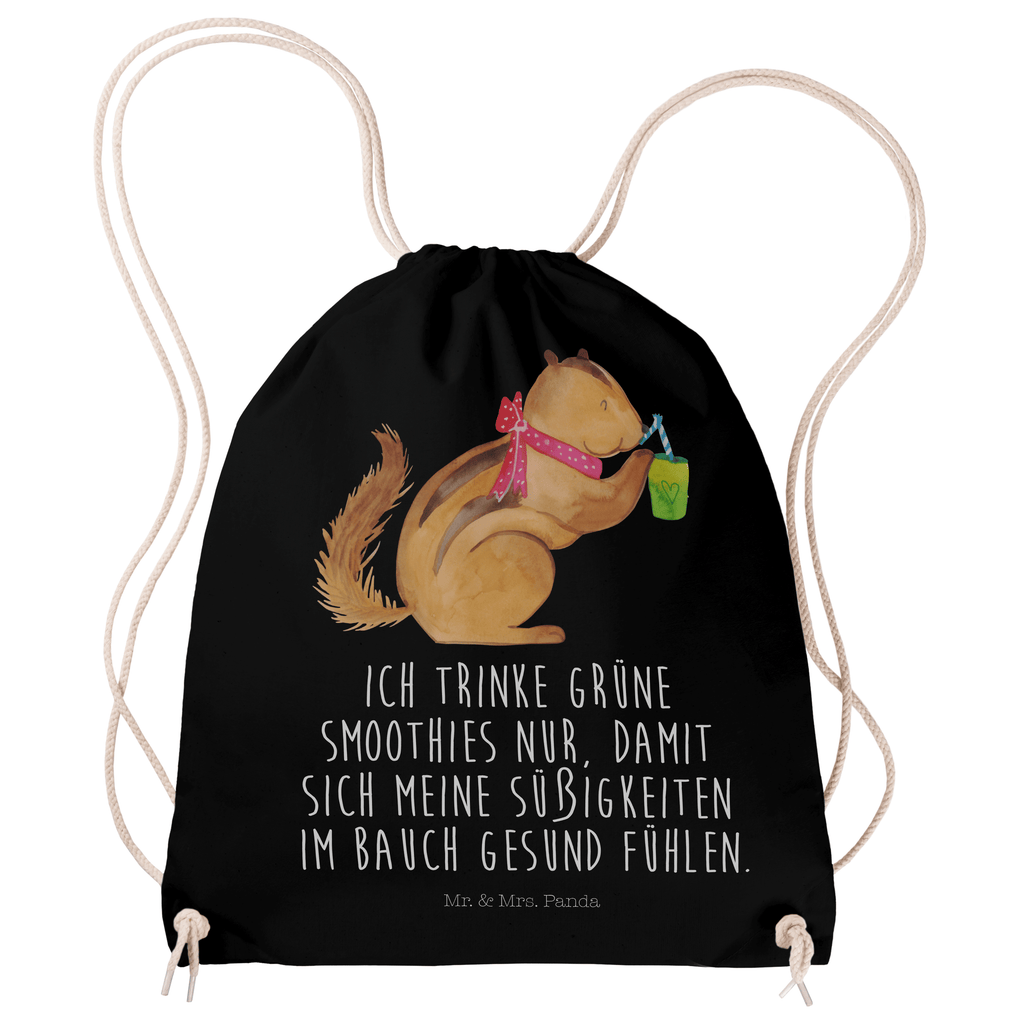 Sportbeutel Eichhörnchen Smoothie Turnbeutel, Beutel, Sporttasche, Tasche, Stoffbeutel, Tiermotive, Gute Laune, lustige Sprüche, Tiere, Green Smoothies, Diät, Abnehmen, Streifenhörnchen, Eichhörnchen