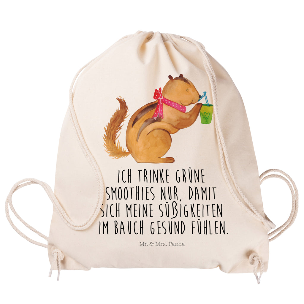 Sportbeutel Eichhörnchen Smoothie Turnbeutel, Beutel, Sporttasche, Tasche, Stoffbeutel, Tiermotive, Gute Laune, lustige Sprüche, Tiere, Green Smoothies, Diät, Abnehmen, Streifenhörnchen, Eichhörnchen