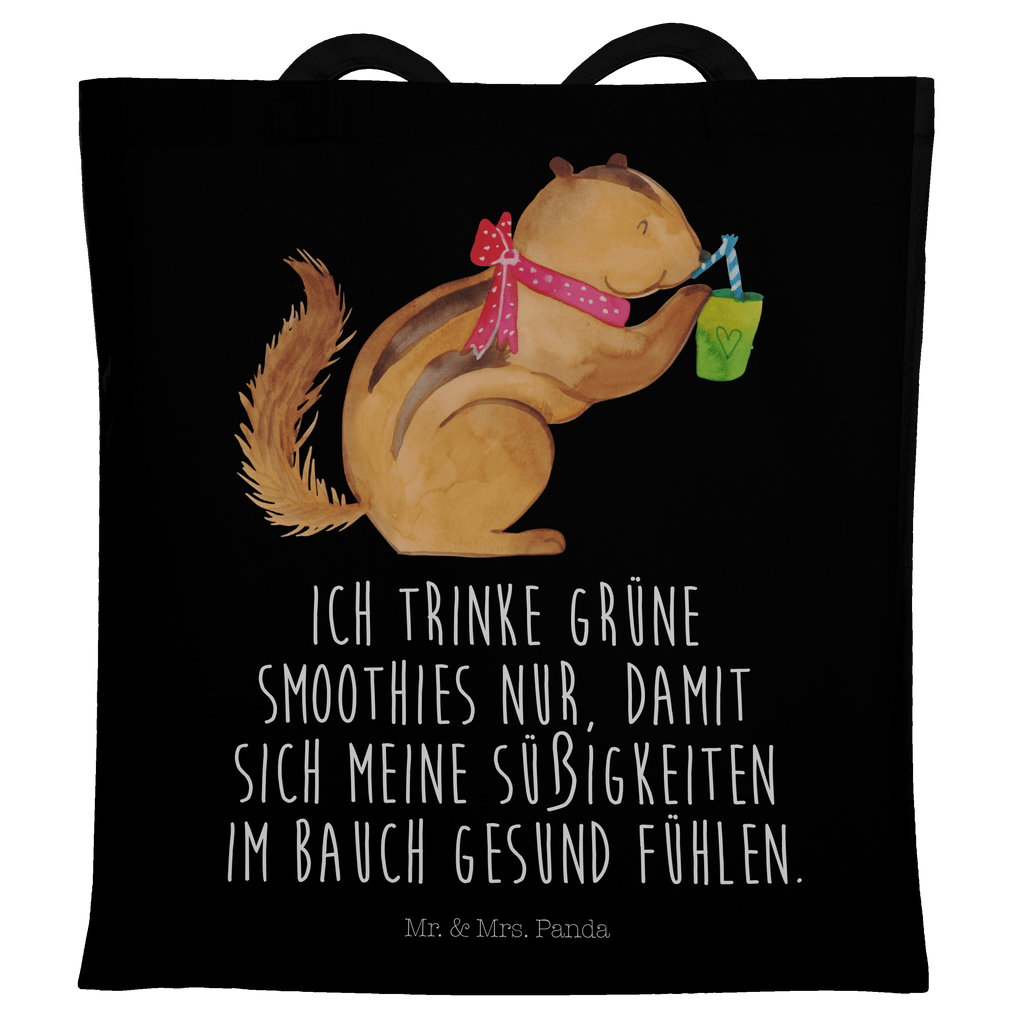 Tragetasche Eichhörnchen Smoothie Beuteltasche, Beutel, Einkaufstasche, Jutebeutel, Stoffbeutel, Tiermotive, Gute Laune, lustige Sprüche, Tiere, Green Smoothies, Diät, Abnehmen, Streifenhörnchen, Eichhörnchen