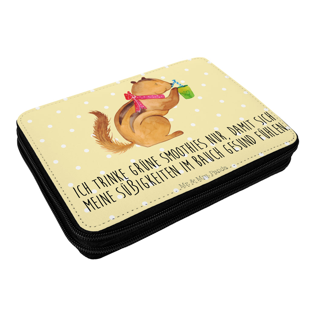 Federmappe Eichhörnchen Smoothie Federmappe, Stiftetasche, Stifte Etui, Schule, Einschulung, Geschenk, Kind, Schüler, Schülerin, Stifterolle, Federmäppchen, Motiv, Grundschule, Federmäppchen bedruckt, Büro Stifte Etui, Bestückte Federmappe, Kinder Federmappe, Federmappe Einschulung, Tiermotive, Gute Laune, lustige Sprüche, Tiere, Green Smoothies, Diät, Abnehmen, Streifenhörnchen, Eichhörnchen