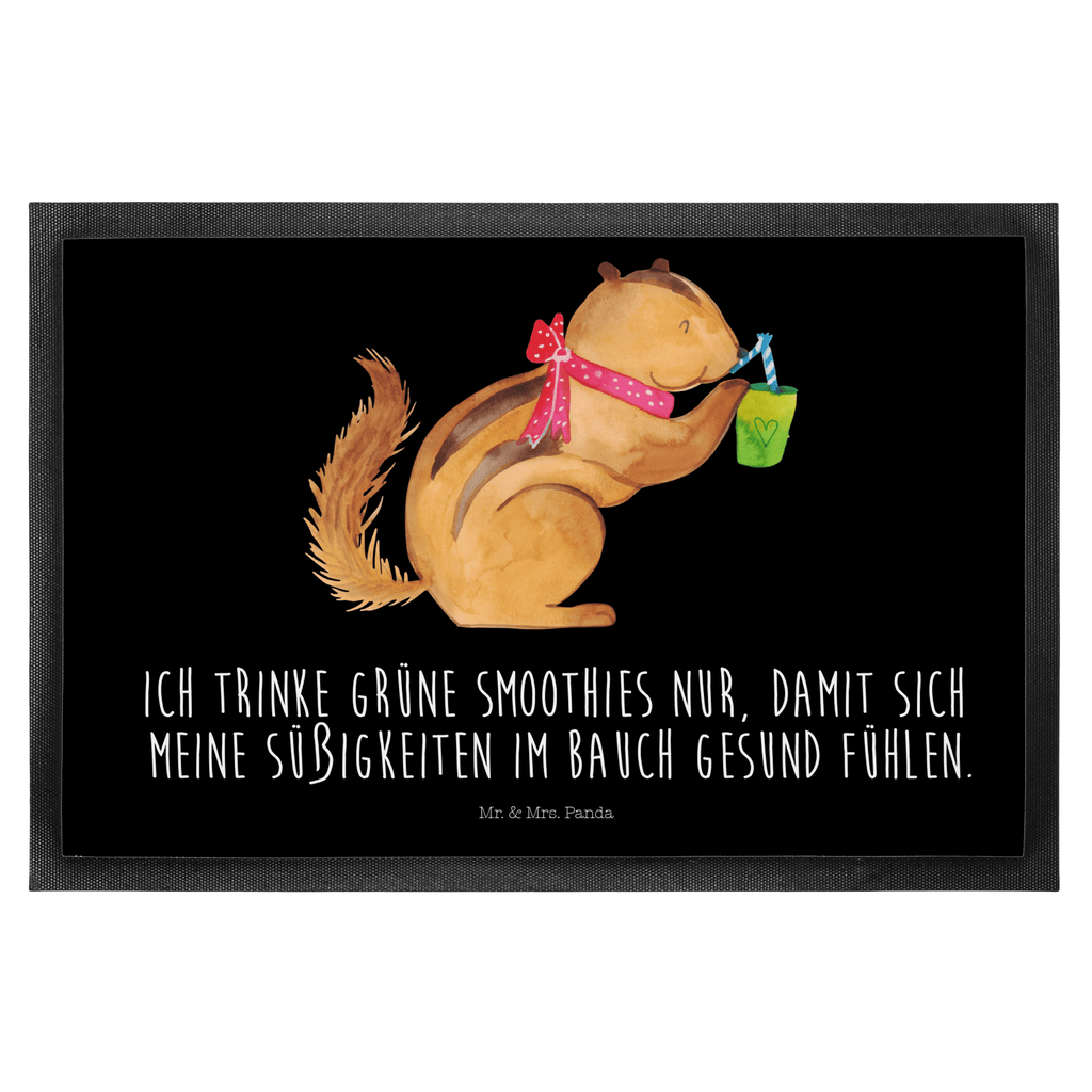Fußmatte Eichhörnchen Smoothie Türvorleger, Schmutzmatte, Fußabtreter, Matte, Schmutzfänger, Fußabstreifer, Schmutzfangmatte, Türmatte, Motivfußmatte, Haustürmatte, Vorleger, Tiermotive, Gute Laune, lustige Sprüche, Tiere, Green Smoothies, Diät, Abnehmen, Streifenhörnchen, Eichhörnchen
