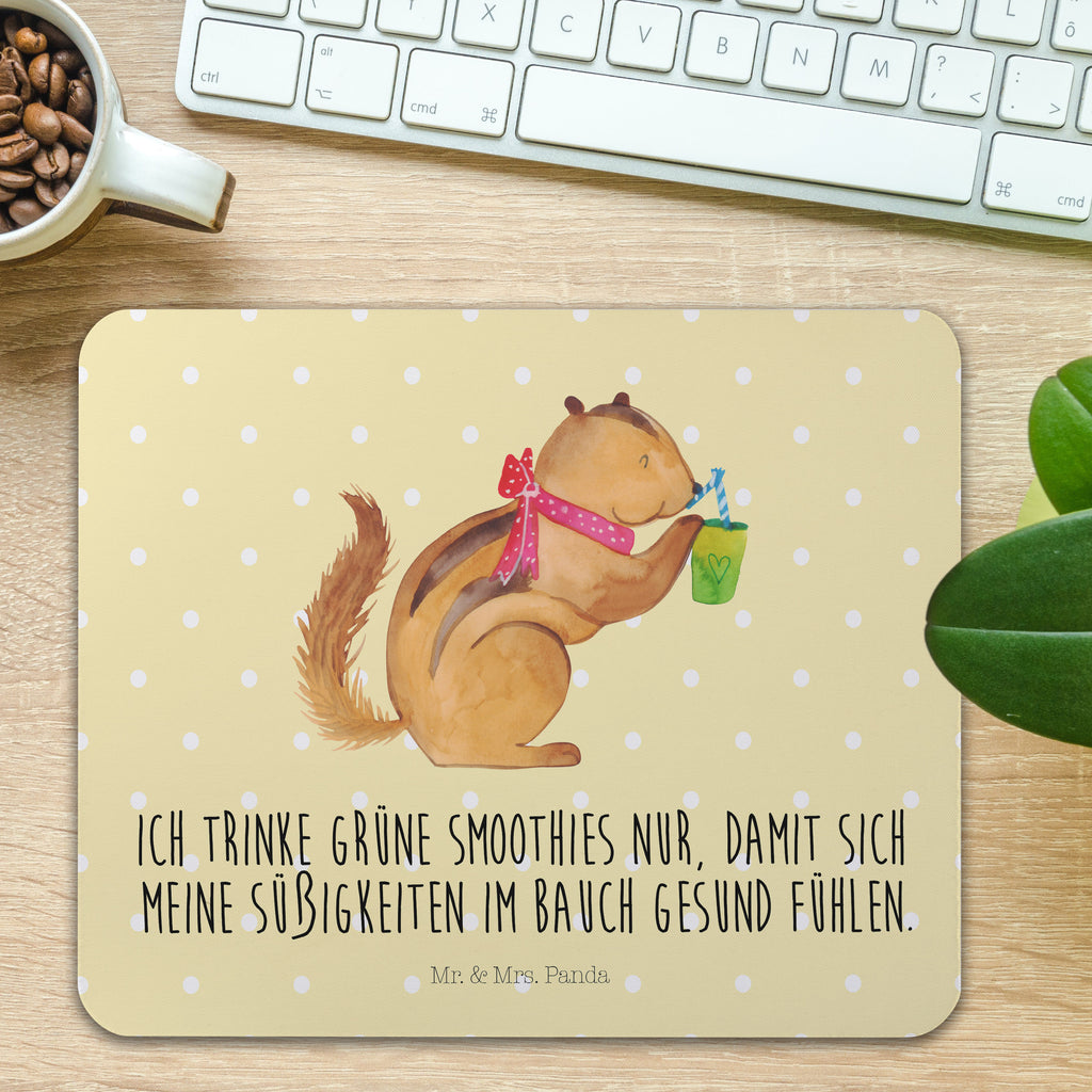 Mauspad Eichhörnchen Smoothie Mousepad, Computer zubehör, Büroausstattung, PC Zubehör, Arbeitszimmer, Mauspad, Einzigartiges Mauspad, Designer Mauspad, Tiermotive, Gute Laune, lustige Sprüche, Tiere, Green Smoothies, Diät, Abnehmen, Streifenhörnchen, Eichhörnchen