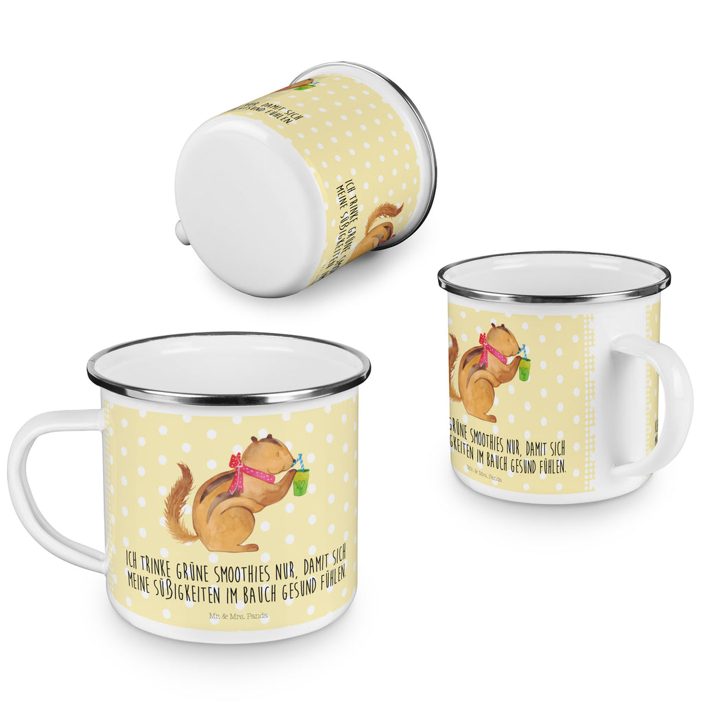 Camping Emaille Tasse Eichhörnchen Smoothie Campingtasse, Trinkbecher, Metalltasse, Outdoor Tasse, Emaille Trinkbecher, Blechtasse Outdoor, Emaille Campingbecher, Edelstahl Trinkbecher, Metalltasse für Camping, Kaffee Blechtasse, Camping Tasse Metall, Tiermotive, Gute Laune, lustige Sprüche, Tiere, Green Smoothies, Diät, Abnehmen, Streifenhörnchen, Eichhörnchen