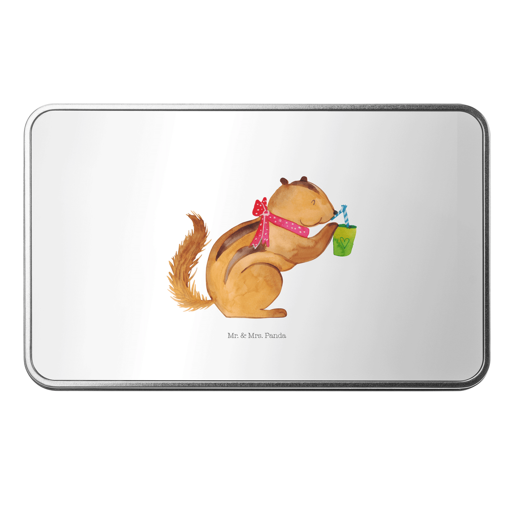 Metalldose rechteckig Eichhörnchen Smoothie Blechdose, Metalldose, Blechbox, Container, Keksdose, Vorratsdose, Vorratsbox, Döschen, Versperbox, Vesperdose, Aufbewahrungsdose, Aufbewahrungsbox, Aluminiumdose, Dose, Tiermotive, Gute Laune, lustige Sprüche, Tiere, Green Smoothies, Diät, Abnehmen, Streifenhörnchen, Eichhörnchen