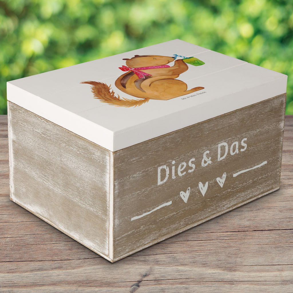 Holzkiste Eichhörnchen Smoothie Holzkiste, Kiste, Schatzkiste, Truhe, Schatulle, XXL, Erinnerungsbox, Erinnerungskiste, Dekokiste, Aufbewahrungsbox, Tiermotive, Gute Laune, lustige Sprüche, Tiere, Green Smoothies, Diät, Abnehmen, Streifenhörnchen, Eichhörnchen