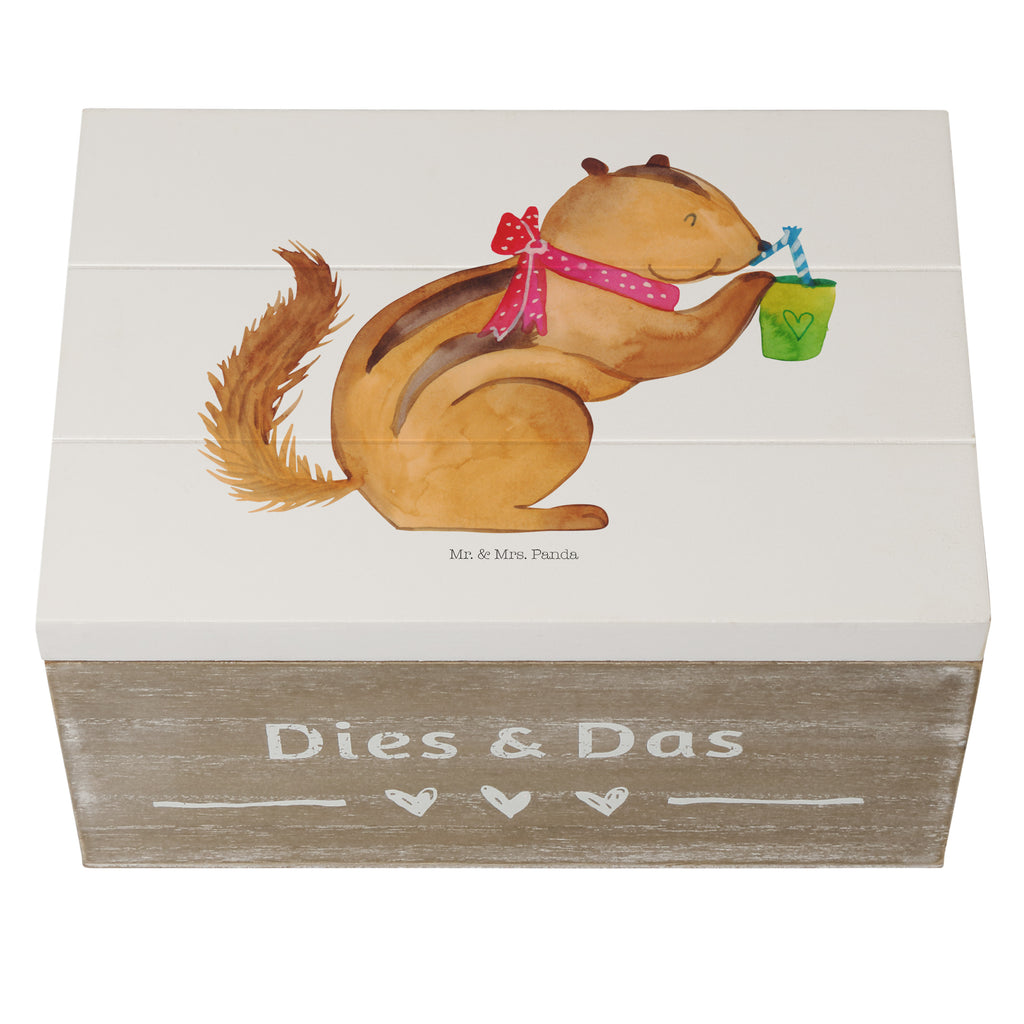 Holzkiste Eichhörnchen Smoothie Holzkiste, Kiste, Schatzkiste, Truhe, Schatulle, XXL, Erinnerungsbox, Erinnerungskiste, Dekokiste, Aufbewahrungsbox, Tiermotive, Gute Laune, lustige Sprüche, Tiere, Green Smoothies, Diät, Abnehmen, Streifenhörnchen, Eichhörnchen