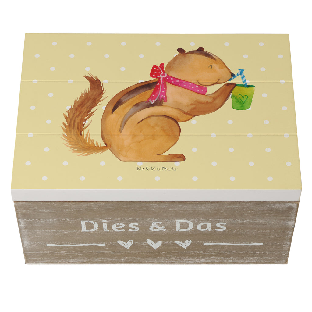 Holzkiste Eichhörnchen Smoothie Holzkiste, Kiste, Schatzkiste, Truhe, Schatulle, XXL, Erinnerungsbox, Erinnerungskiste, Dekokiste, Aufbewahrungsbox, Tiermotive, Gute Laune, lustige Sprüche, Tiere, Green Smoothies, Diät, Abnehmen, Streifenhörnchen, Eichhörnchen