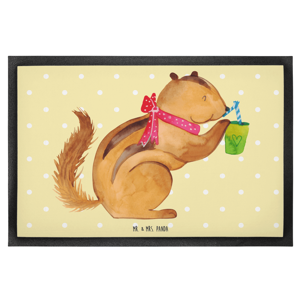 Fußmatte Eichhörnchen Smoothie Türvorleger, Schmutzmatte, Fußabtreter, Matte, Schmutzfänger, Fußabstreifer, Schmutzfangmatte, Türmatte, Motivfußmatte, Haustürmatte, Vorleger, Tiermotive, Gute Laune, lustige Sprüche, Tiere, Green Smoothies, Diät, Abnehmen, Streifenhörnchen, Eichhörnchen