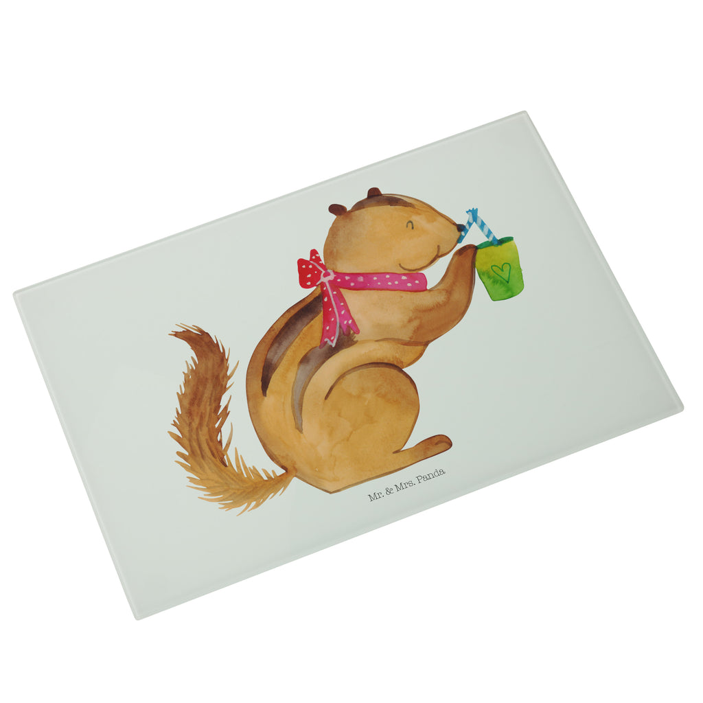 XL Glas Schneidbrett Eichhörnchen Smoothie Glasschneidebrett, Schneidebrett, Frühstücksbrett, Küche, Tiermotive, Gute Laune, lustige Sprüche, Tiere, Green Smoothies, Diät, Abnehmen, Streifenhörnchen, Eichhörnchen
