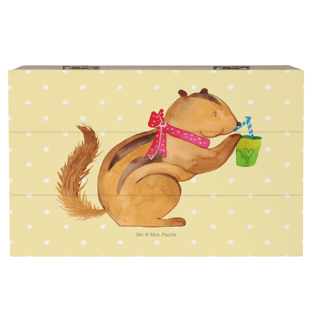 Holzkiste Eichhörnchen Smoothie Holzkiste, Kiste, Schatzkiste, Truhe, Schatulle, XXL, Erinnerungsbox, Erinnerungskiste, Dekokiste, Aufbewahrungsbox, Tiermotive, Gute Laune, lustige Sprüche, Tiere, Green Smoothies, Diät, Abnehmen, Streifenhörnchen, Eichhörnchen