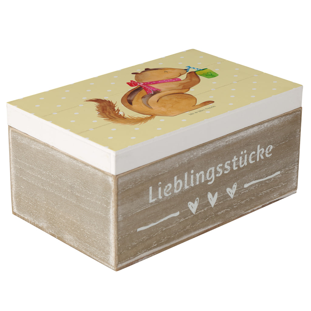 Holzkiste Eichhörnchen Smoothie Holzkiste, Kiste, Schatzkiste, Truhe, Schatulle, XXL, Erinnerungsbox, Erinnerungskiste, Dekokiste, Aufbewahrungsbox, Tiermotive, Gute Laune, lustige Sprüche, Tiere, Green Smoothies, Diät, Abnehmen, Streifenhörnchen, Eichhörnchen