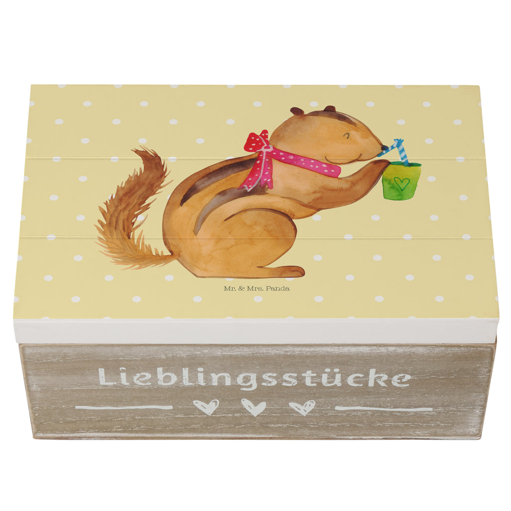 Holzkiste Eichhörnchen Smoothie Holzkiste, Kiste, Schatzkiste, Truhe, Schatulle, XXL, Erinnerungsbox, Erinnerungskiste, Dekokiste, Aufbewahrungsbox, Tiermotive, Gute Laune, lustige Sprüche, Tiere, Green Smoothies, Diät, Abnehmen, Streifenhörnchen, Eichhörnchen