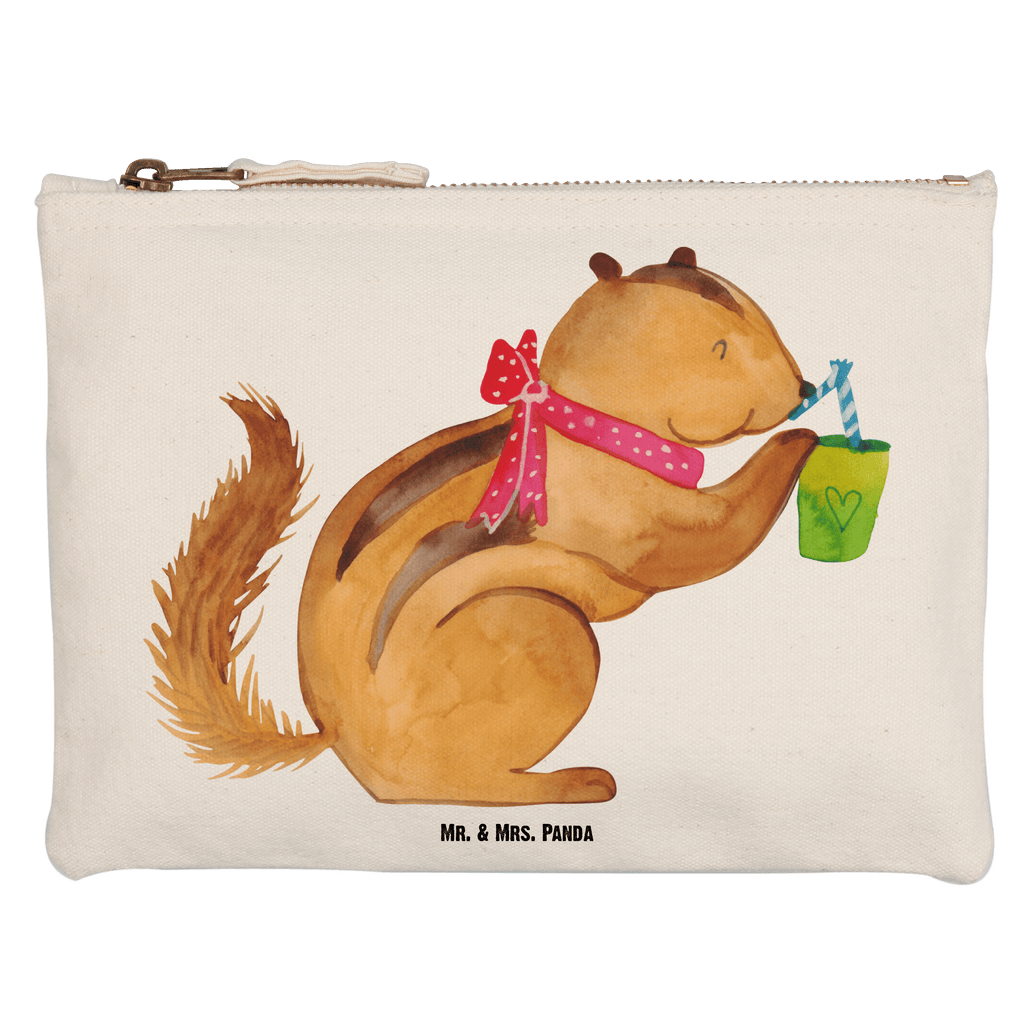 Schminktasche Eichhörnchen Smoothie Schminktasche, Kosmetiktasche, Kosmetikbeutel, Stiftemäppchen, Etui, Federmappe, Makeup, XXL, Schminketui, Kosmetiketui, Schlamperetui, Tiermotive, Gute Laune, lustige Sprüche, Tiere, Green Smoothies, Diät, Abnehmen, Streifenhörnchen, Eichhörnchen