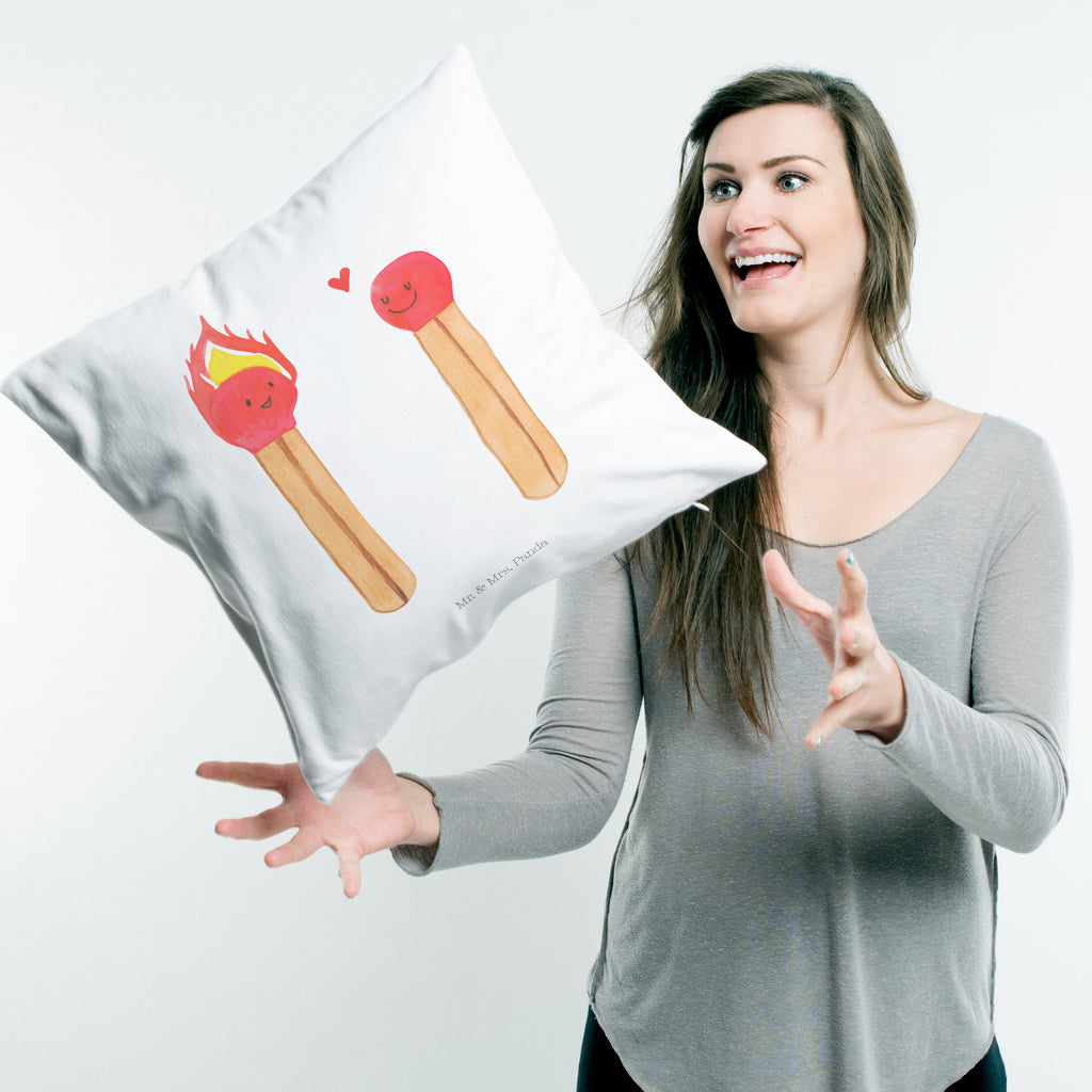 40x40 Kissen Streichhölzer Kissenhülle, Kopfkissen, Sofakissen, Dekokissen, Motivkissen, Liebe, Partner, Freund, Freundin, Ehemann, Ehefrau, Heiraten, Verlobung, Heiratsantrag, Liebesgeschenk, Jahrestag, Hocheitstag, Streichhölzer