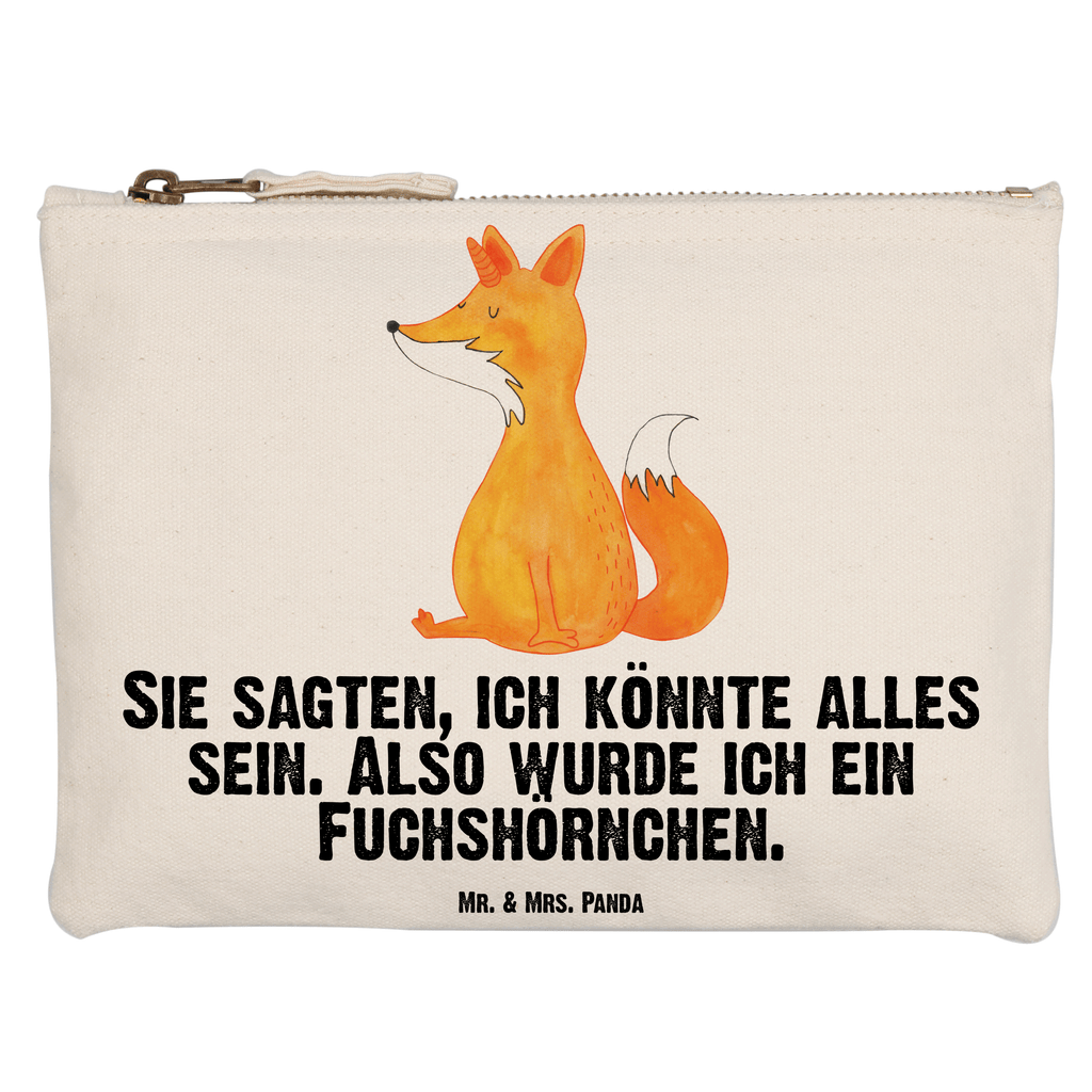 Schminktasche Fuchshörnchen Wunsch Schminktasche, Kosmetiktasche, Kosmetikbeutel, Stiftemäppchen, Etui, Federmappe, Makeup, XXL, Schminketui, Kosmetiketui, Schlamperetui, Einhorn, Einhörner, Einhorn Deko, Pegasus, Unicorn, Fuchs, Unicorns, Fuchshörnchen, Fuchshorn, Foxycorn, Füchse