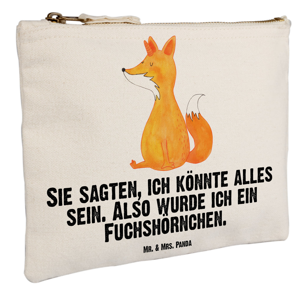 Schminktasche Fuchshörnchen Wunsch Schminktasche, Kosmetiktasche, Kosmetikbeutel, Stiftemäppchen, Etui, Federmappe, Makeup, XXL, Schminketui, Kosmetiketui, Schlamperetui, Einhorn, Einhörner, Einhorn Deko, Pegasus, Unicorn, Fuchs, Unicorns, Fuchshörnchen, Fuchshorn, Foxycorn, Füchse