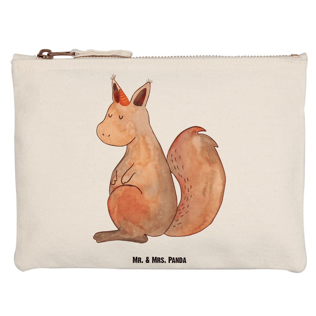 Schminktasche Einhörnchen Glaube Schminktasche, Kosmetiktasche, Kosmetikbeutel, Stiftemäppchen, Etui, Federmappe, Makeup, XXL, Schminketui, Kosmetiketui, Schlamperetui, Einhorn, Einhörner, Einhorn Deko, Pegasus, Unicorn, Einhörnchen, Eichhörnchen, Eichhorn