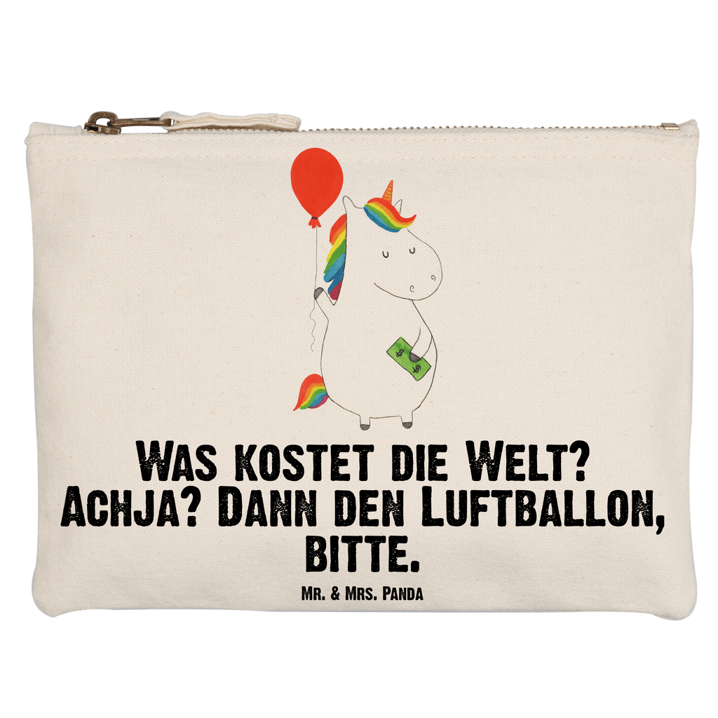 Schminktasche Einhorn Luftballon Schminktasche, Kosmetiktasche, Kosmetikbeutel, Stiftemäppchen, Etui, Federmappe, Makeup, XXL, Schminketui, Kosmetiketui, Schlamperetui, Einhorn, Einhörner, Einhorn Deko, Pegasus, Unicorn, Luftballon, Geld, Lebenslust, Freude, Geschenk, Freundin