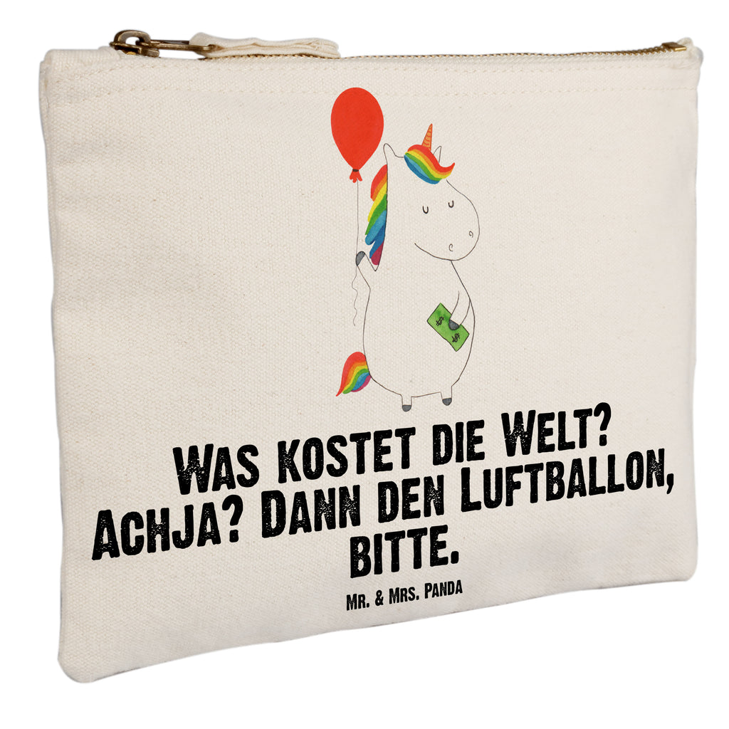 Schminktasche Einhorn Luftballon Schminktasche, Kosmetiktasche, Kosmetikbeutel, Stiftemäppchen, Etui, Federmappe, Makeup, XXL, Schminketui, Kosmetiketui, Schlamperetui, Einhorn, Einhörner, Einhorn Deko, Pegasus, Unicorn, Luftballon, Geld, Lebenslust, Freude, Geschenk, Freundin