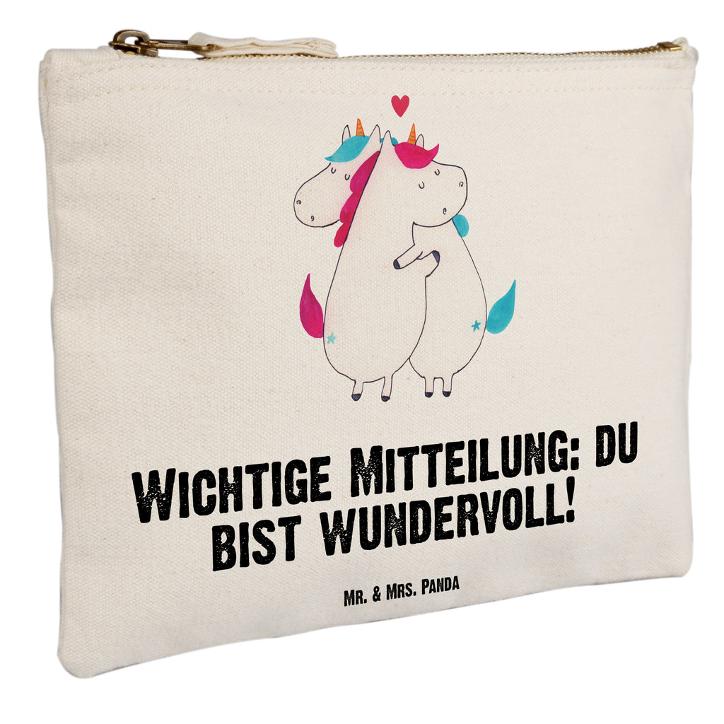 Schminktasche Einhorn Mitteilung Schminktasche, Kosmetiktasche, Kosmetikbeutel, Stiftemäppchen, Etui, Federmappe, Makeup, XXL, Schminketui, Kosmetiketui, Schlamperetui, Einhorn, Einhörner, Einhorn Deko, Pegasus, Unicorn, Valentinstag, Valentine, Liebe, Geschenk, Partner, Ehe, lustig, witzig, Spruch